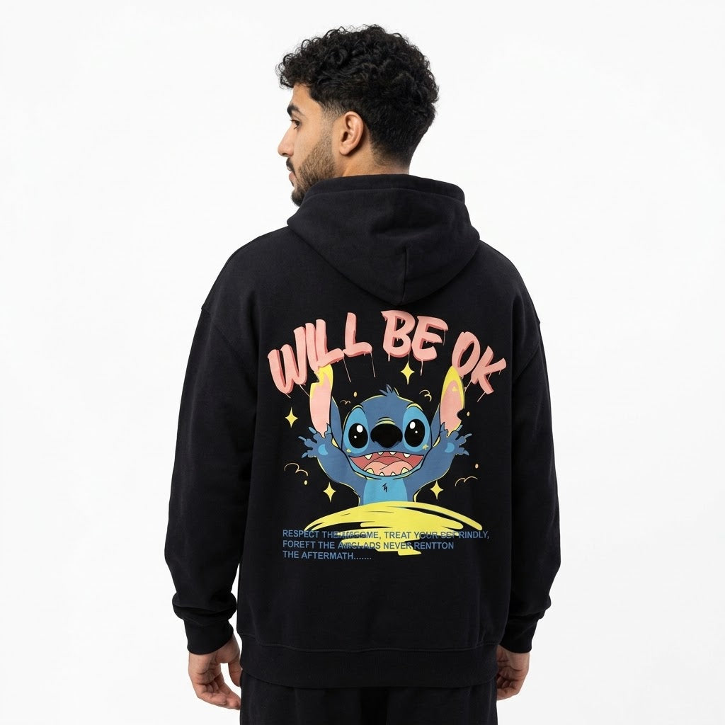 Will Be OK Stitch Graphic Hoodie