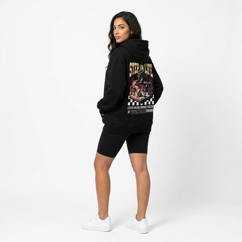 Step in Life Chess Graphic Hoodie