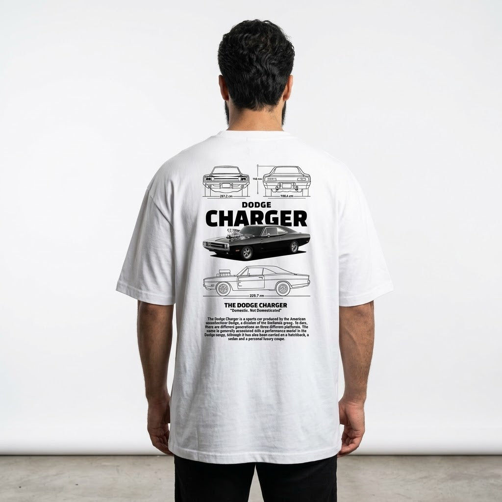 Classic Muscle Car Blueprint T-Shirt