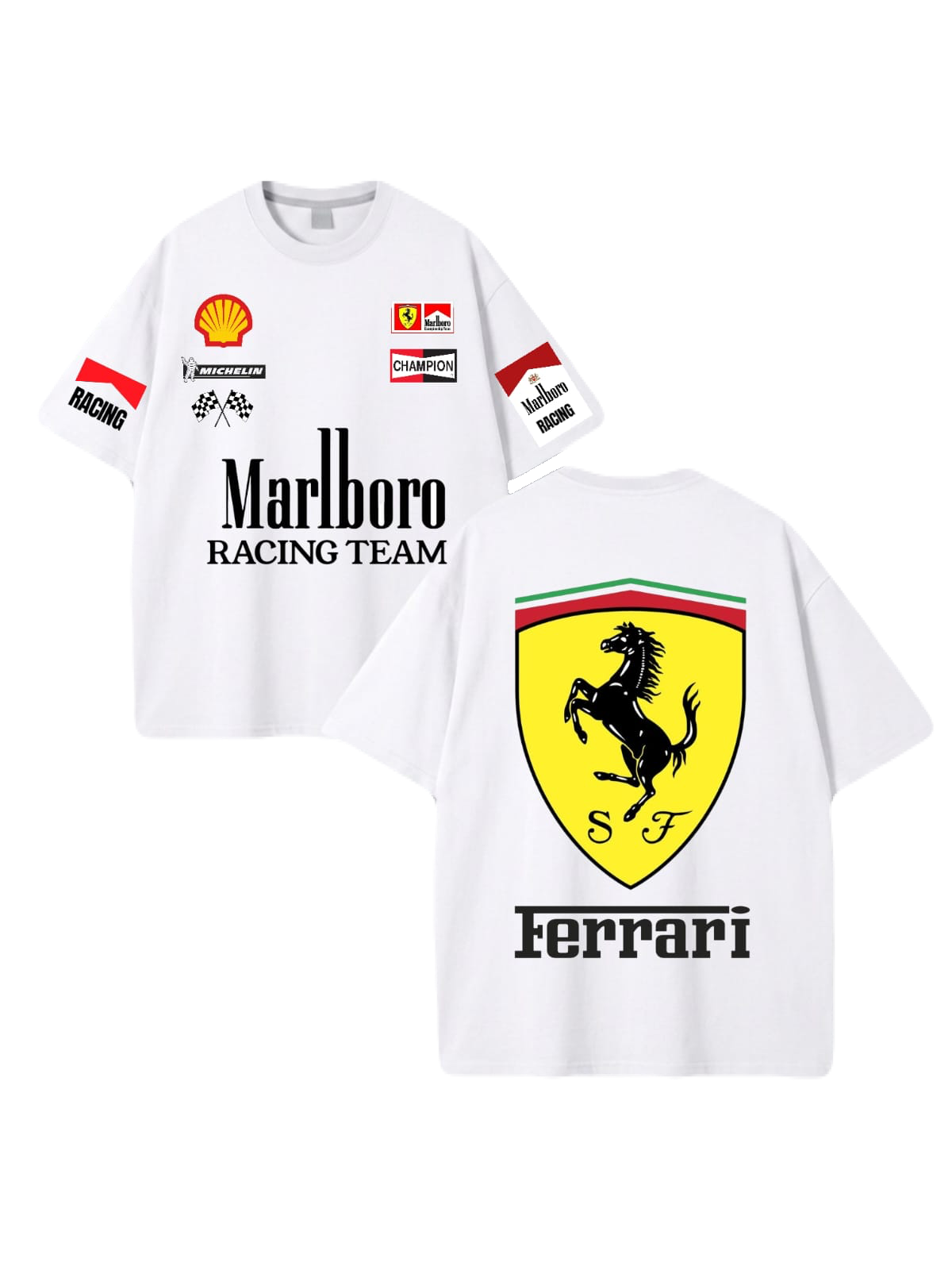 Vintage Racing Custom Cotton T-Shirt