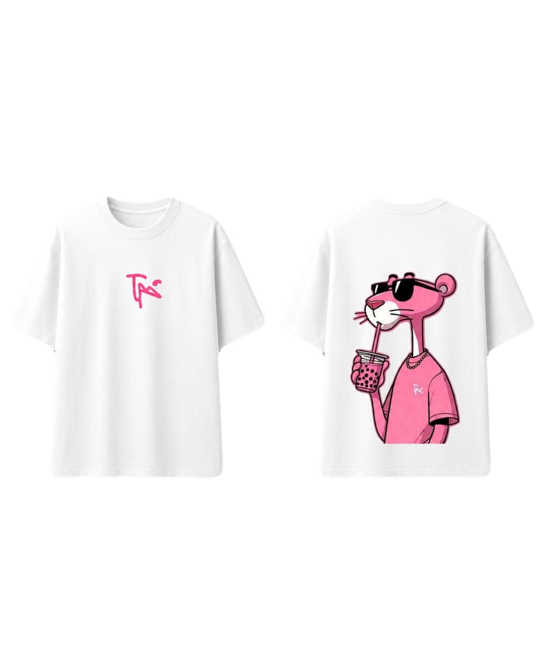 Playfull Panther Custom Cotton T-Shirt