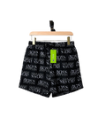 Yellow monogram pattern swim shorts