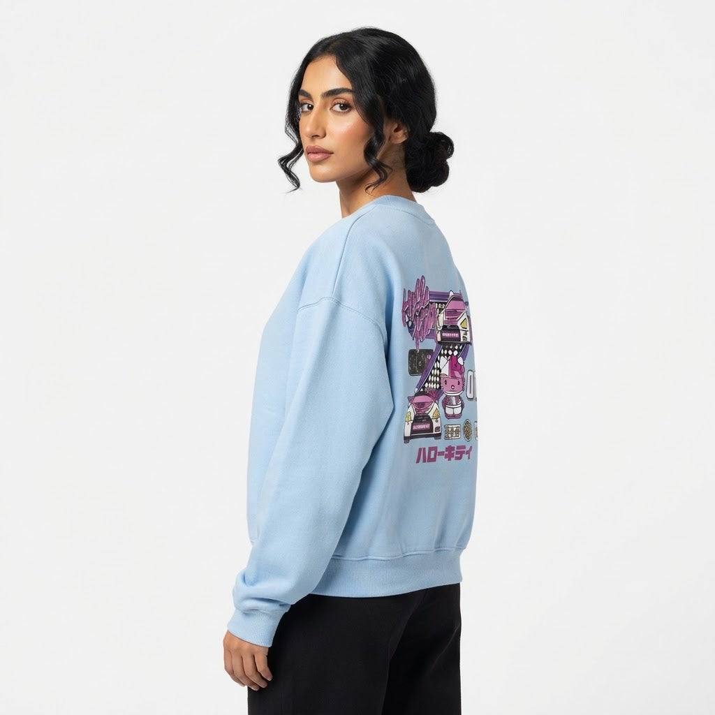 Racing Cat Graphic Crewneck