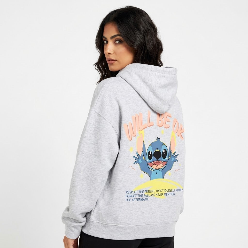 Will Be OK Stitch Graphic Hoodie