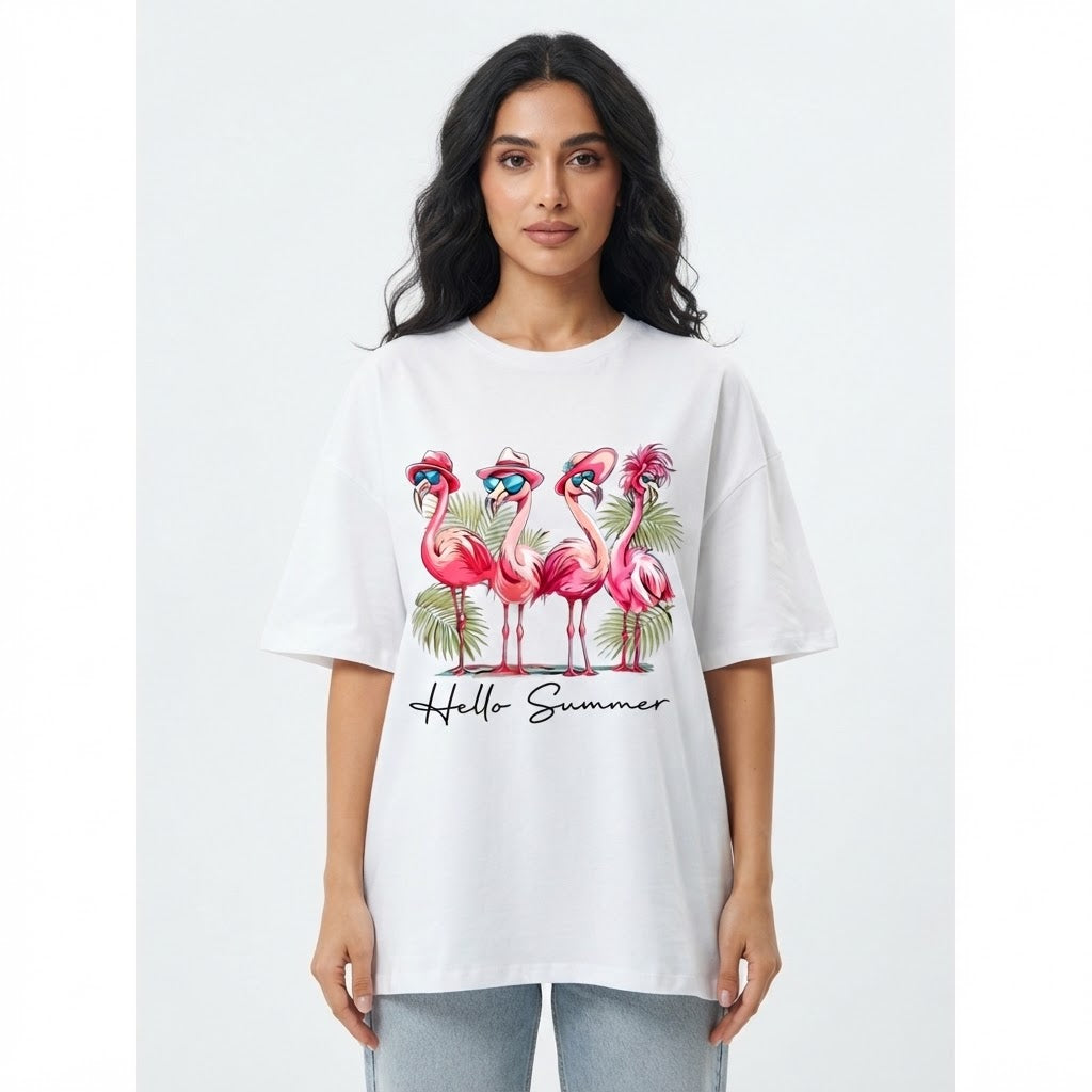 Flamingo Custom Cotton T-Shirt