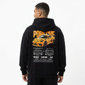 Black Orange Car Hoodie