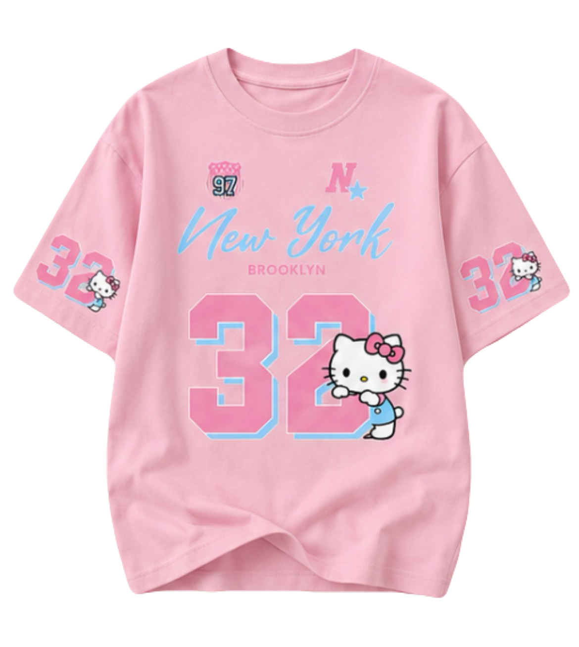 Playful City Cat Custom Cotton T-Shirt