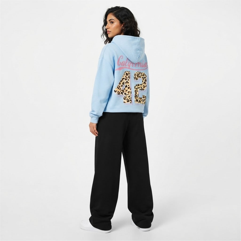 Wide-leg Sweatpants Hoodie Set