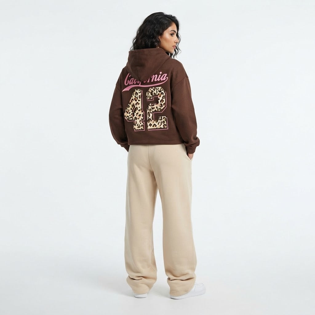 Wide-leg Sweatpants Hoodie Set