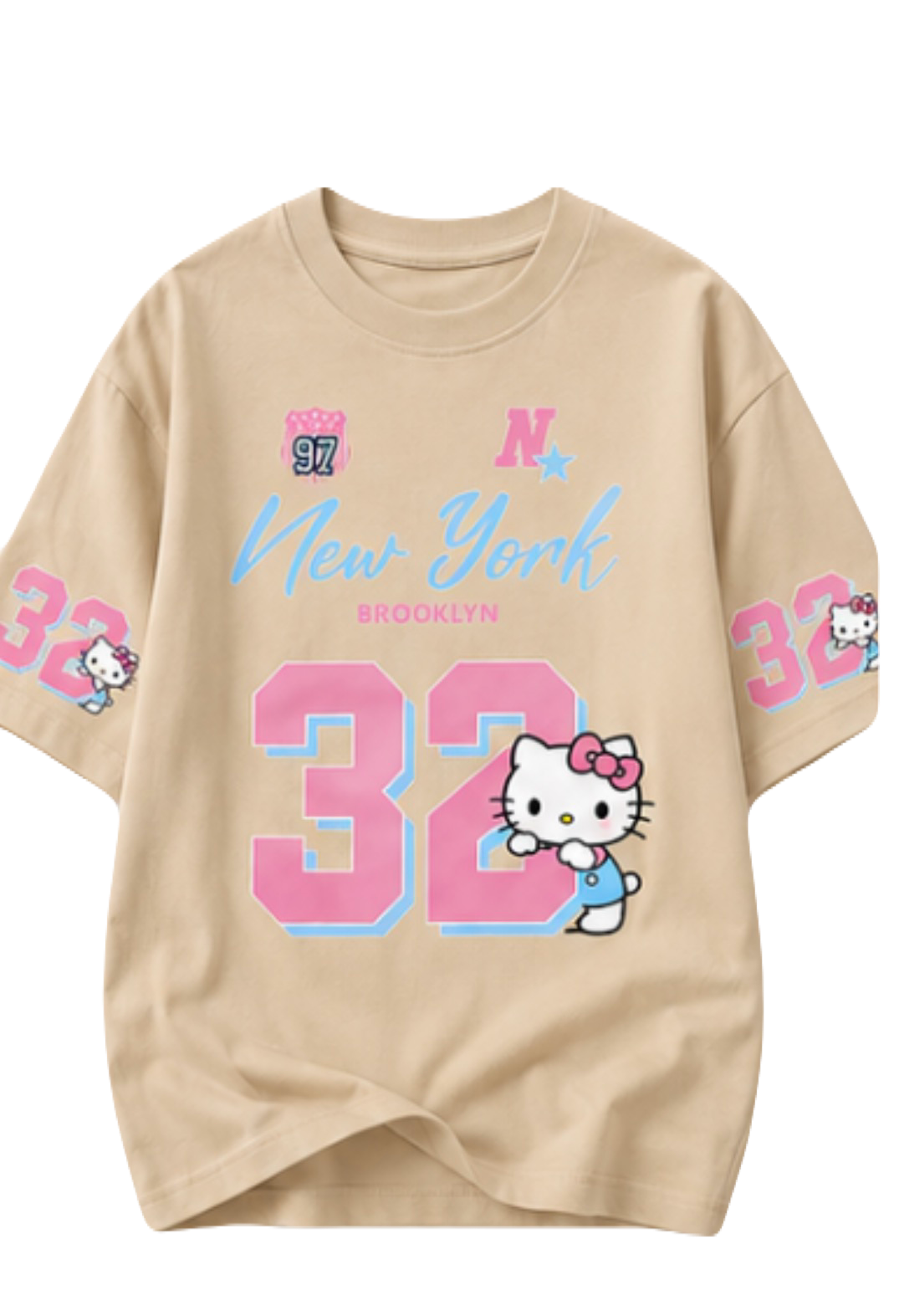 Playful City Cat Custom Cotton T-Shirt