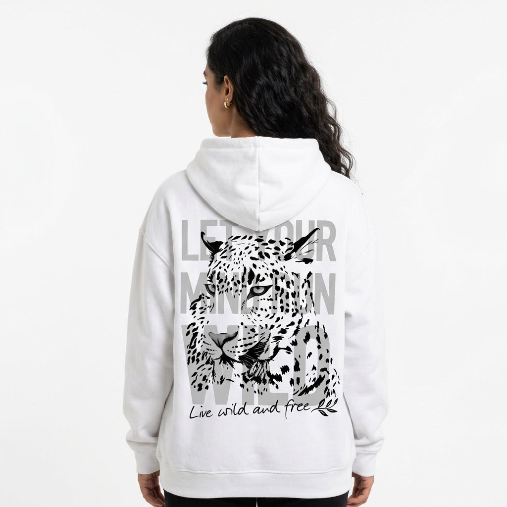 Leopard Live Wild Graphic Hoodie