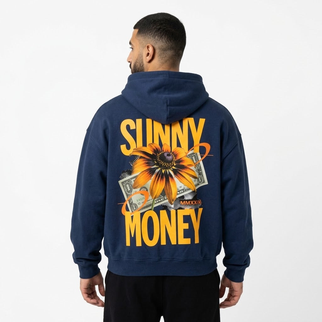 Sunny Money Graphic Zip-Up Hoodie