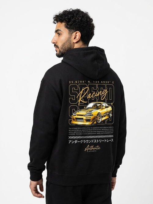 Black Neon Street Racing Hoodie