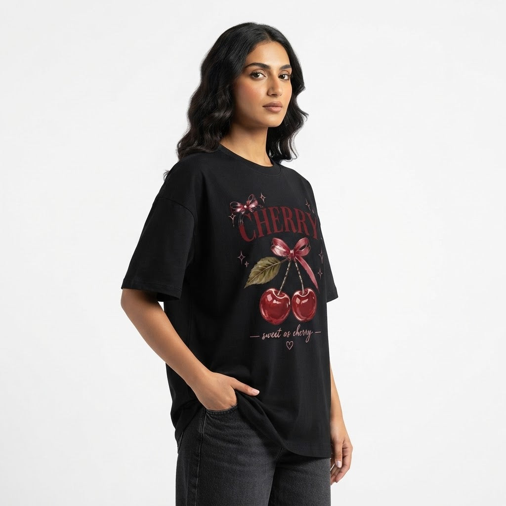 Cherry Custom Cotton T-Shirt