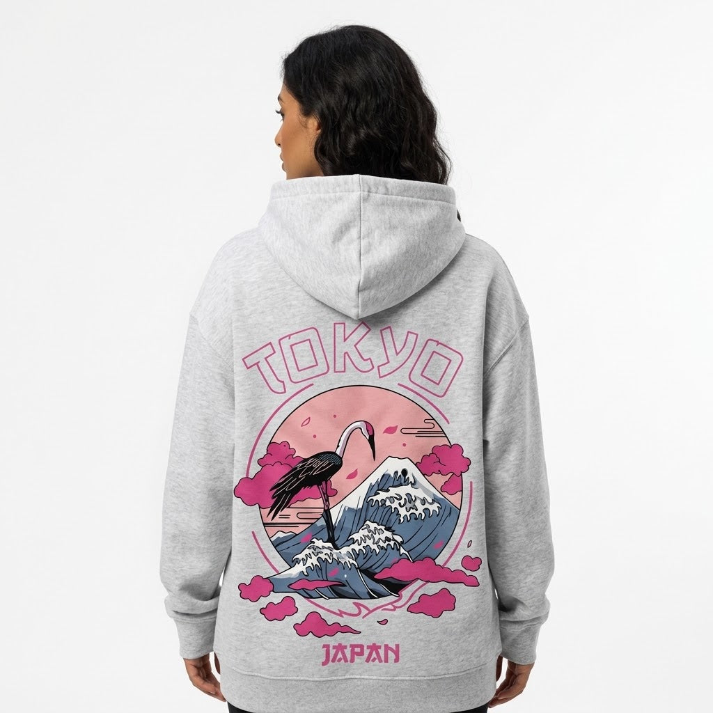 Tokyo Flamingo Japan Graphic Hoodie