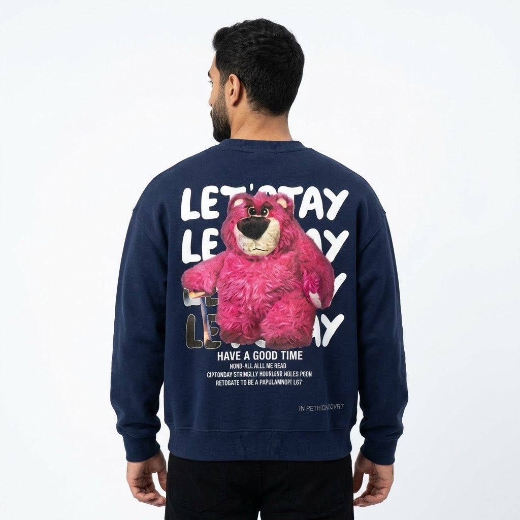 Let's Stay Lotso Bear Graphic Sweatshirt