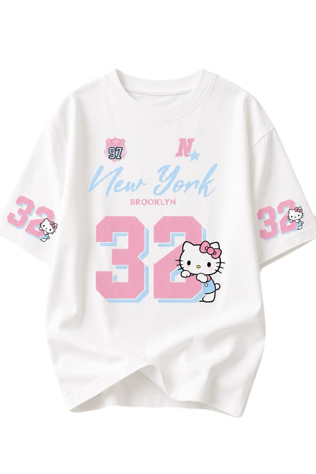 Playful City Cat Custom Cotton T-Shirt