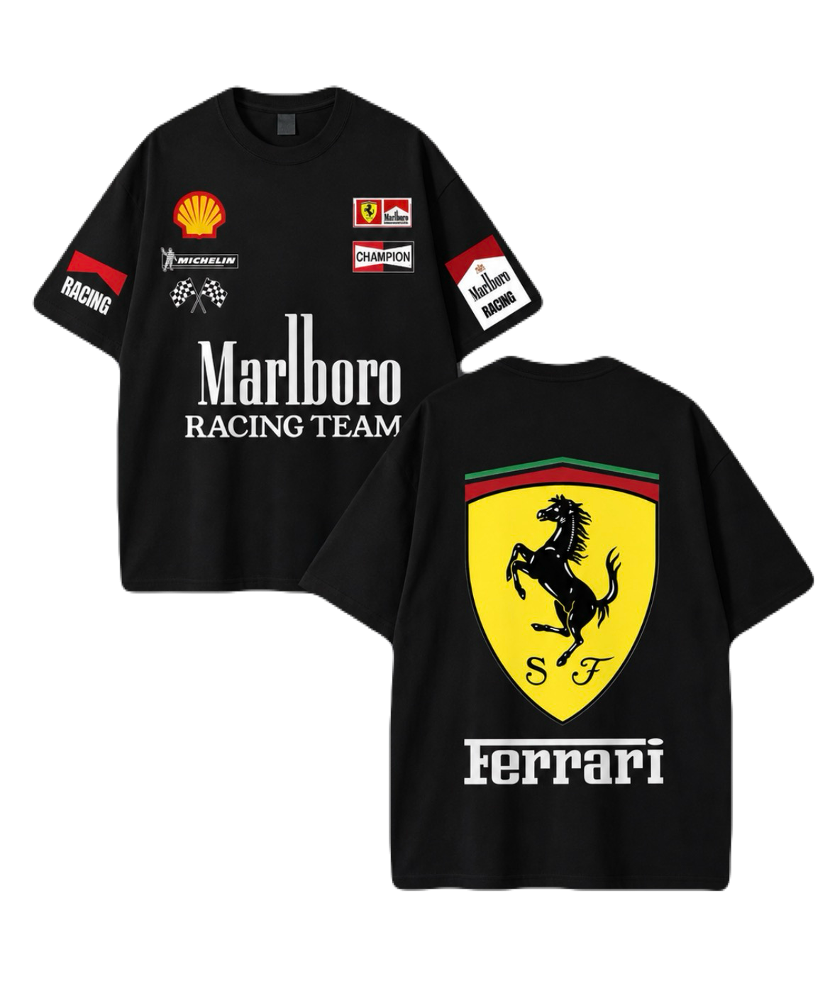 Vintage Racing Custom Cotton T-Shirt