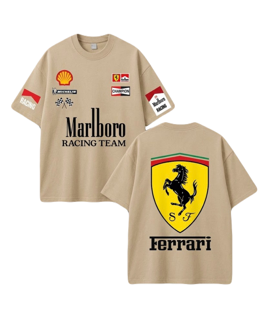 Vintage Racing Custom Cotton T-Shirt