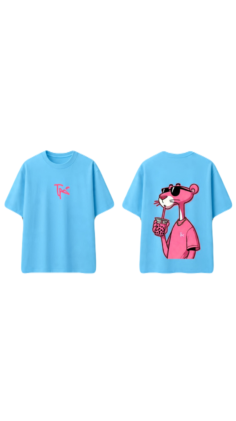 Playfull Panther Custom Cotton T-Shirt