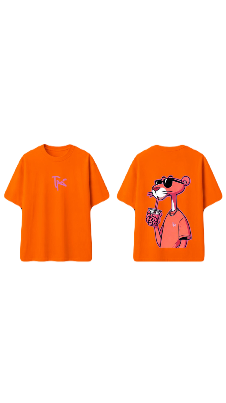 Playfull Panther Custom Cotton T-Shirt
