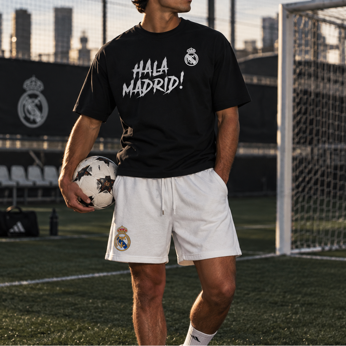 Football Icon T-Shirt & Graphic Shorts Bundle