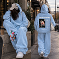 Floral Graphic Hoodie & Joggers Set