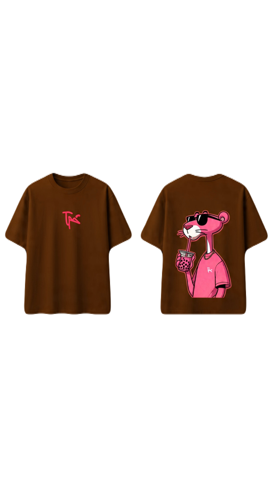 Playfull Panther Custom Cotton T-Shirt