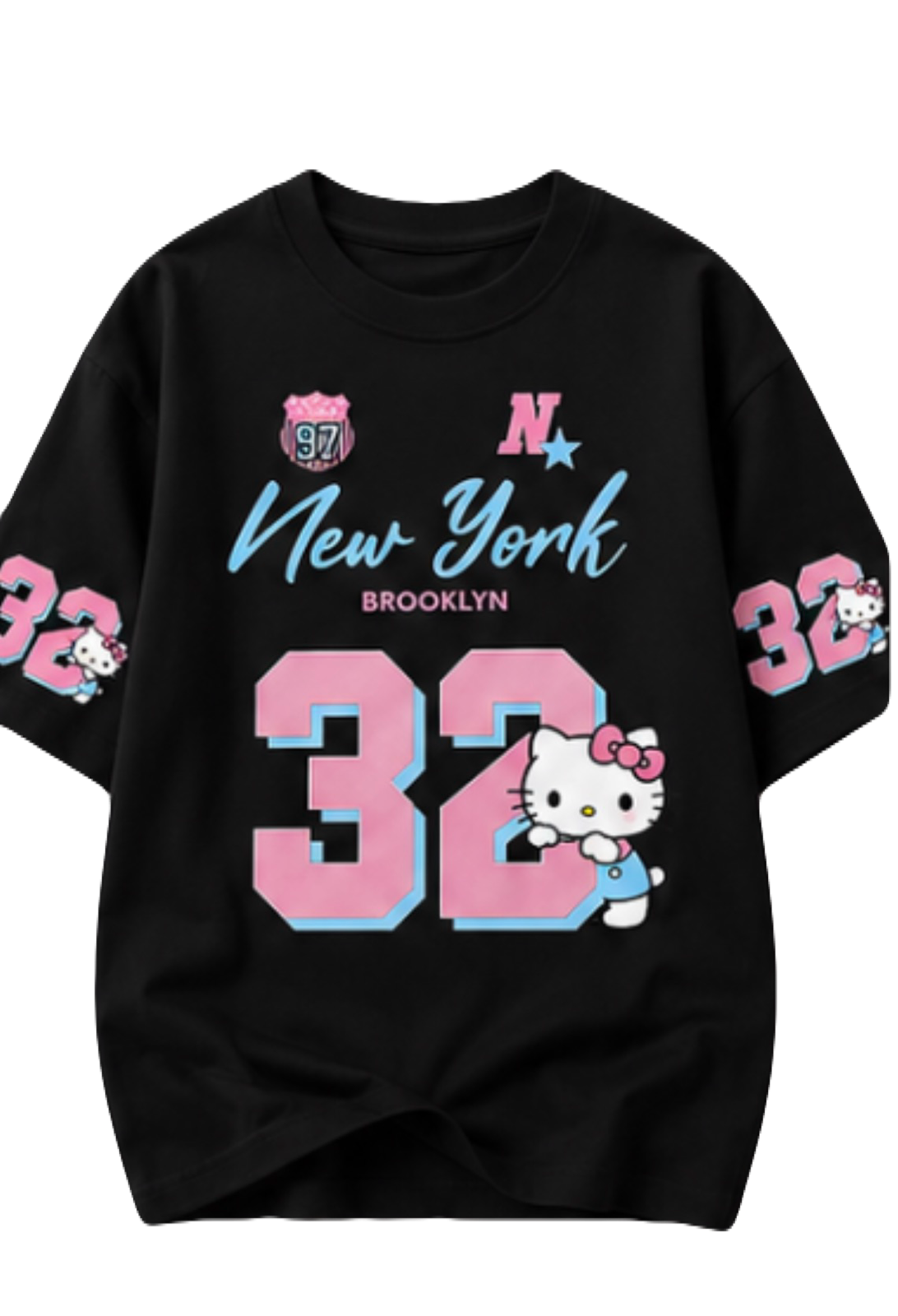 Playful City Cat Custom Cotton T-Shirt