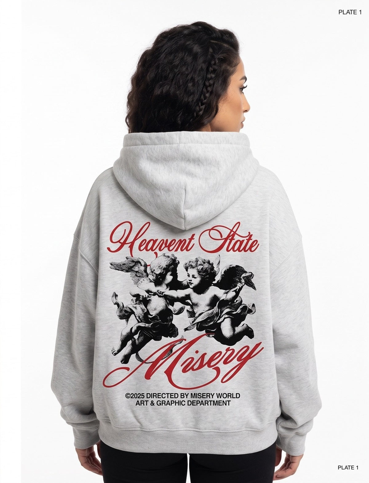 Cherub Misery Graphic Zip Hoodie