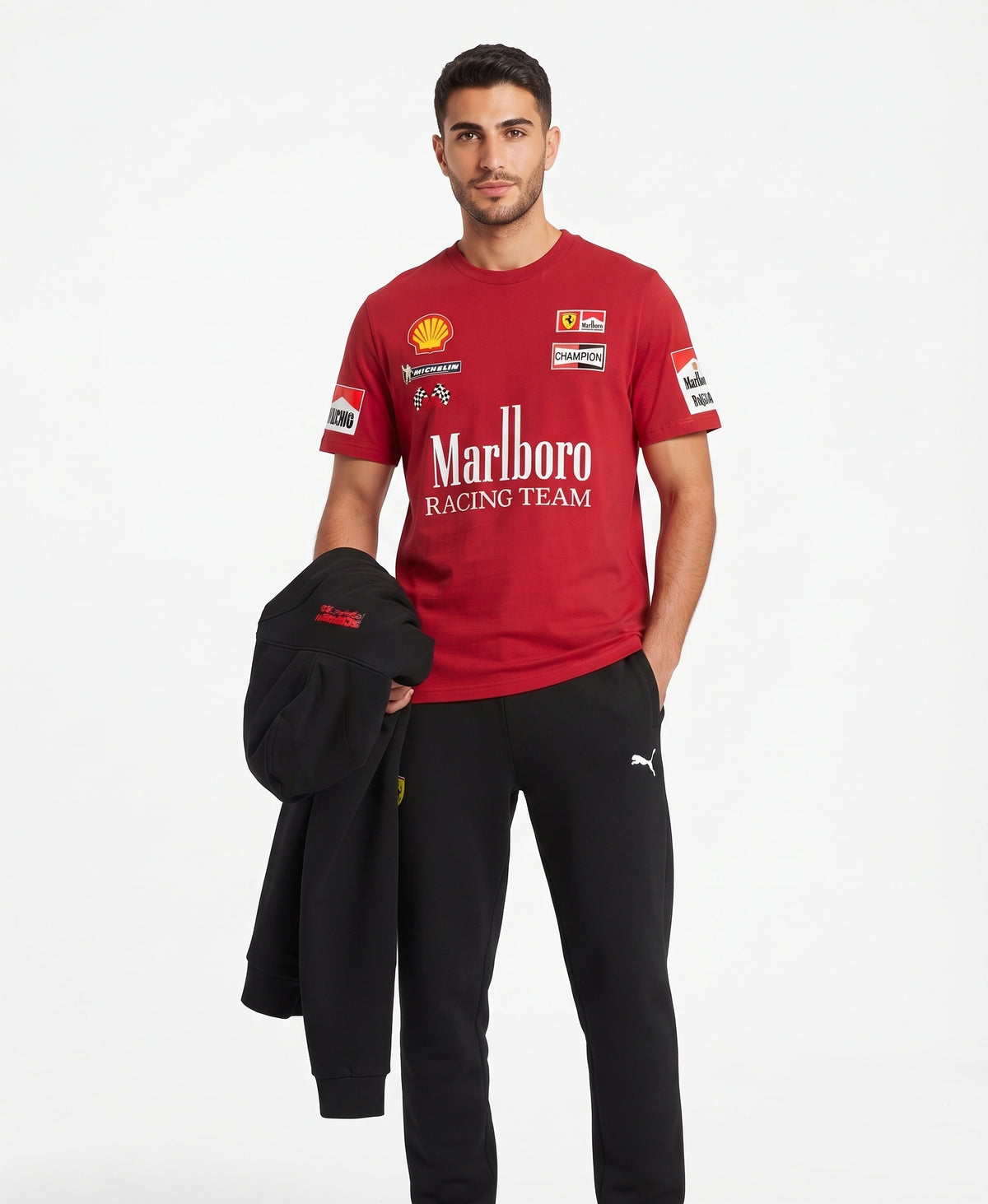 Motorsport Graphic T-Shirt, Hoodie & Sweatpants Set