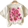 Blooming Floral Custom Cotton T-Shirt
