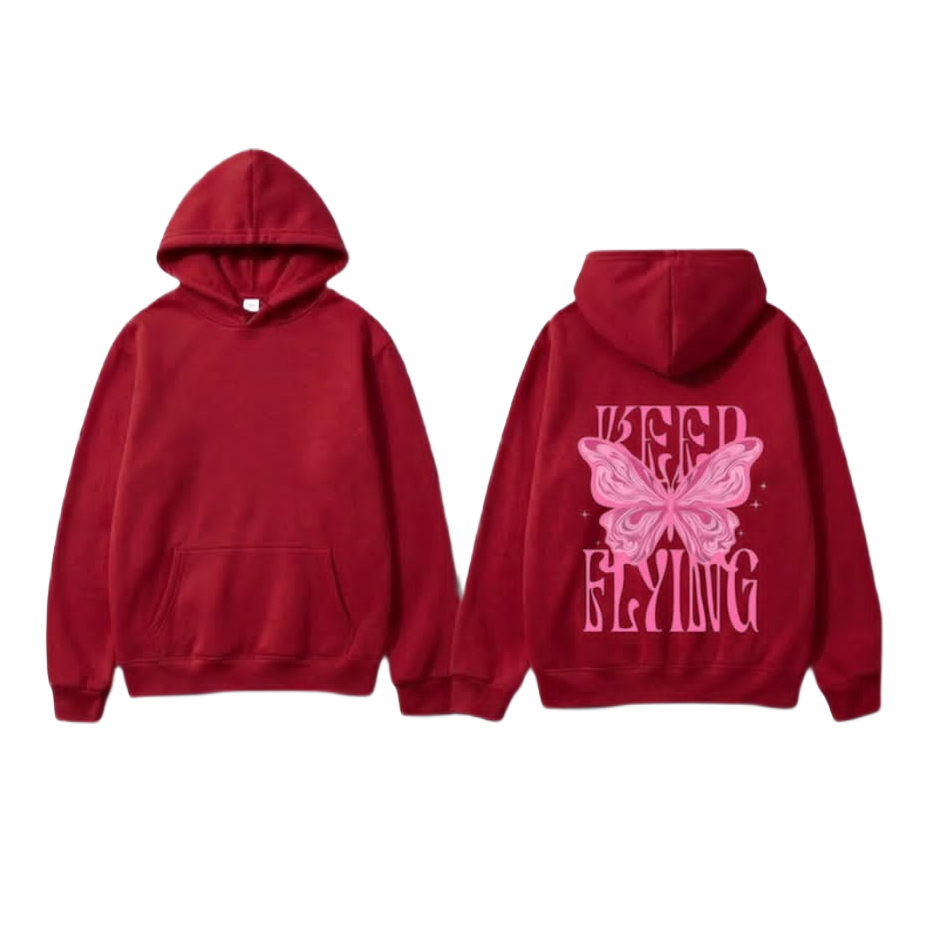 Keep Flying Butterfly Hoodie