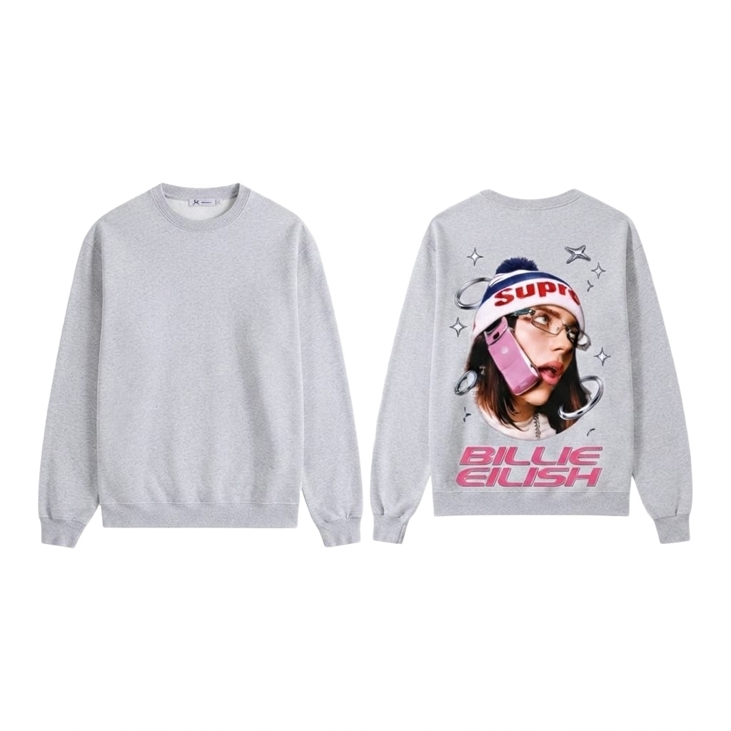 Graphic Print Crewneck Sweatshirt