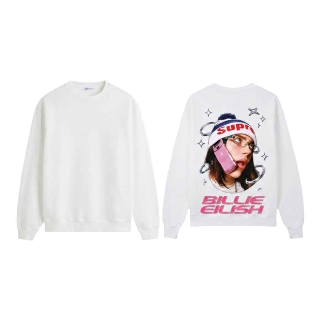 Graphic Print Crewneck Sweatshirt