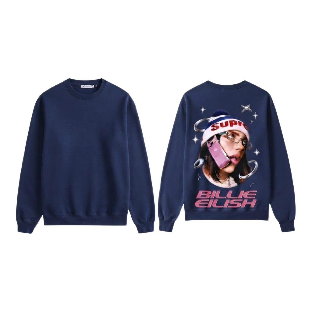 Graphic Print Crewneck Sweatshirt