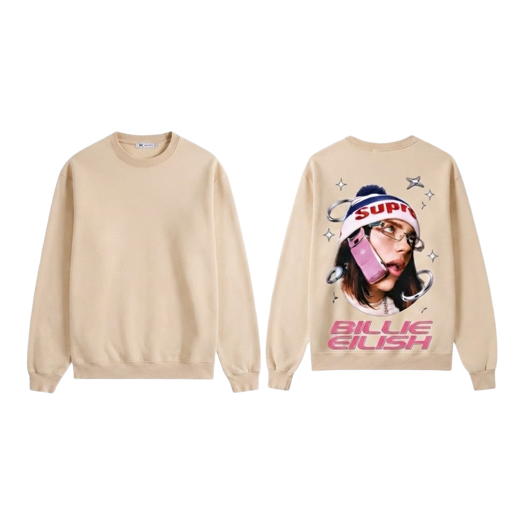 Graphic Print Crewneck Sweatshirt