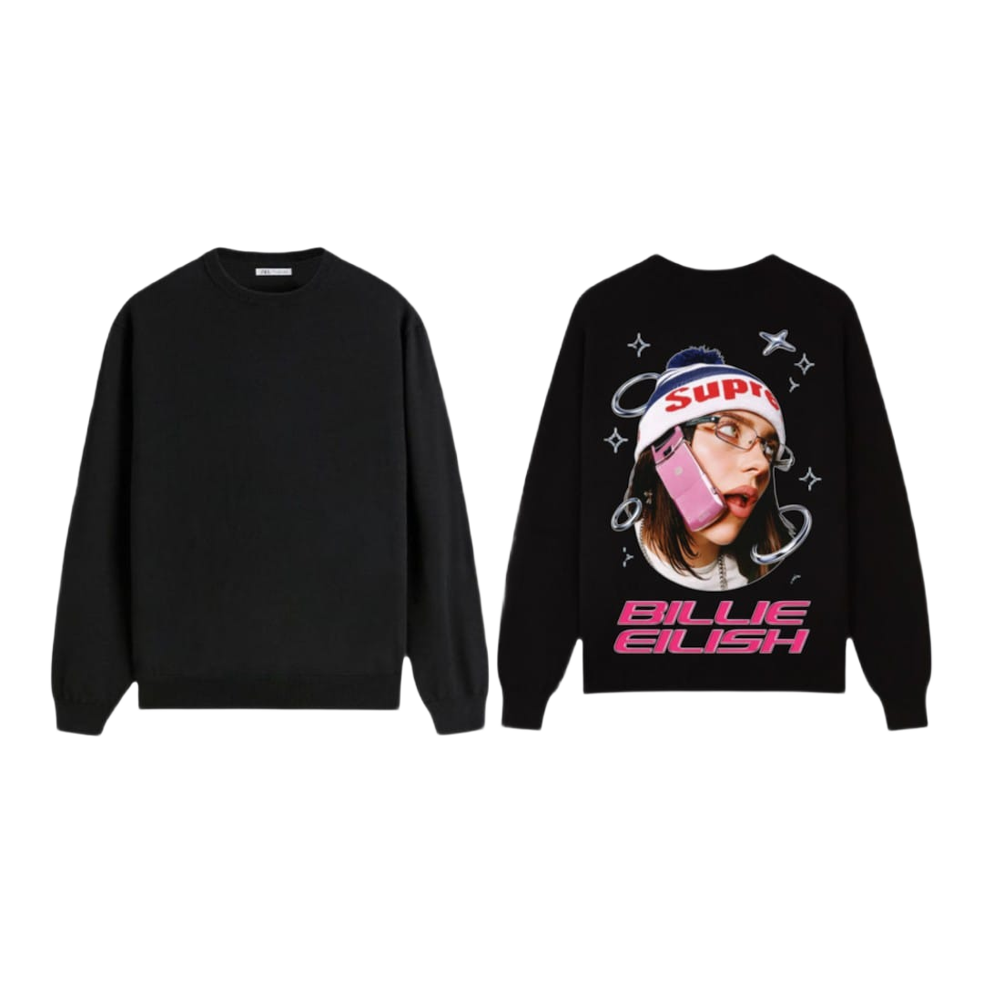 Graphic Print Crewneck Sweatshirt