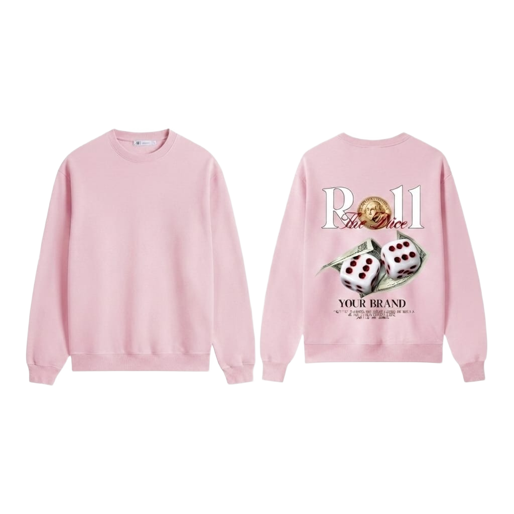 Roll The Dice Graphic Crewneck Sweatshirt