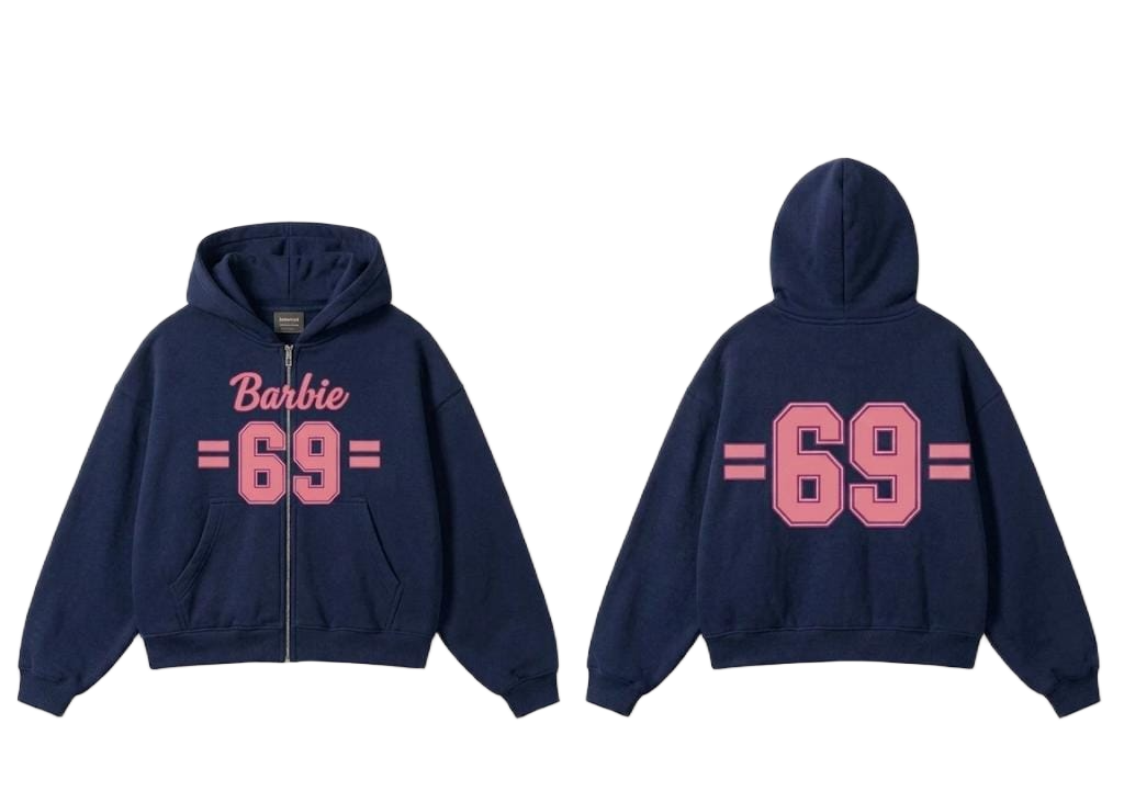 Y2K Graphic Zip-Up Hoodie