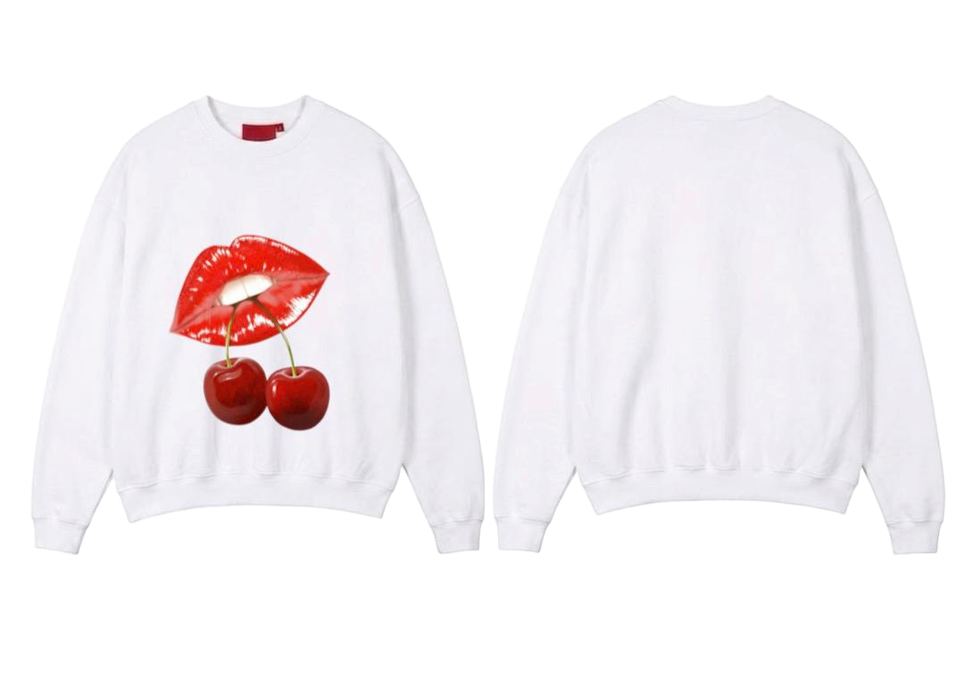 Cherry Lips Premium Fleece Sweater