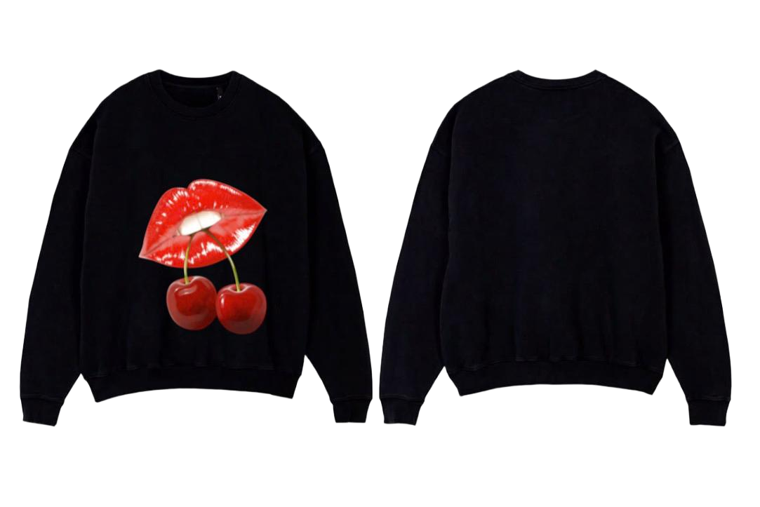 Cherry Lips Premium Fleece Sweater