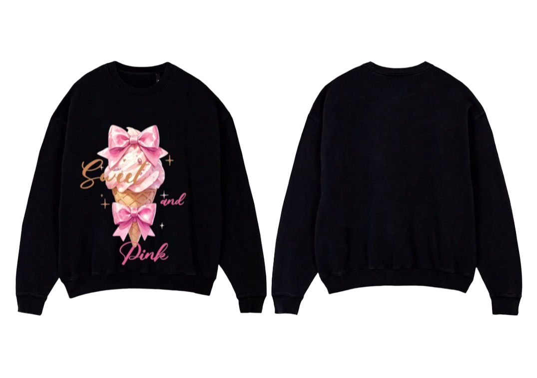 Ice-Cream Theme Premium Fleece Sweater