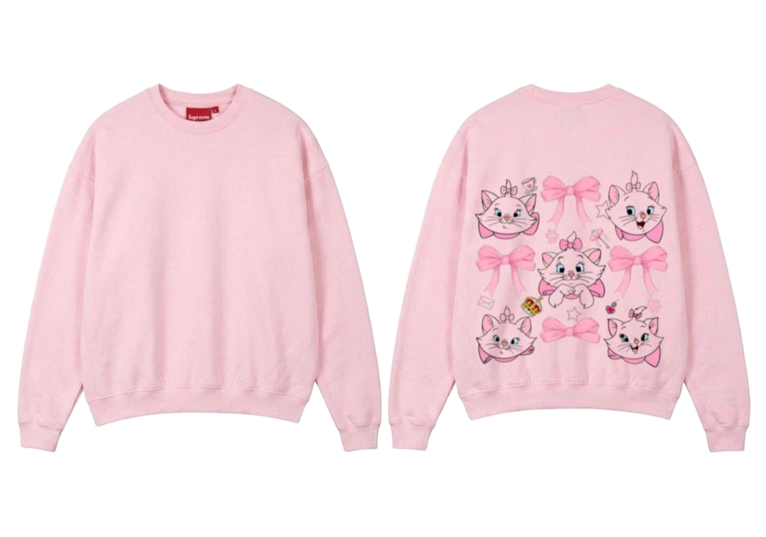 Kitten Theme Print Premium Fleece Sweater
