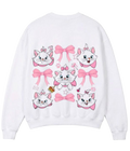 Kitten Theme Print Premium Fleece Sweater