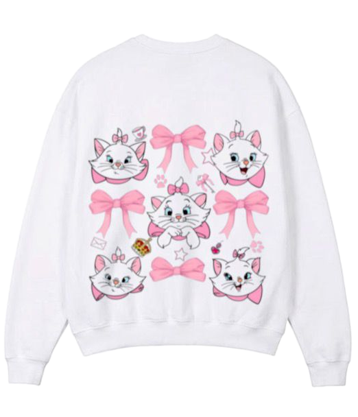 Kitten Theme Print Premium Fleece Sweater