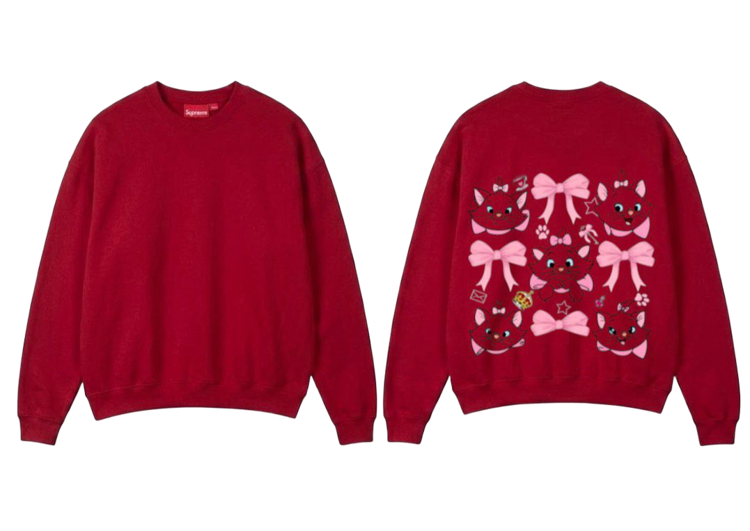 Kitten Theme Print Premium Fleece Sweater