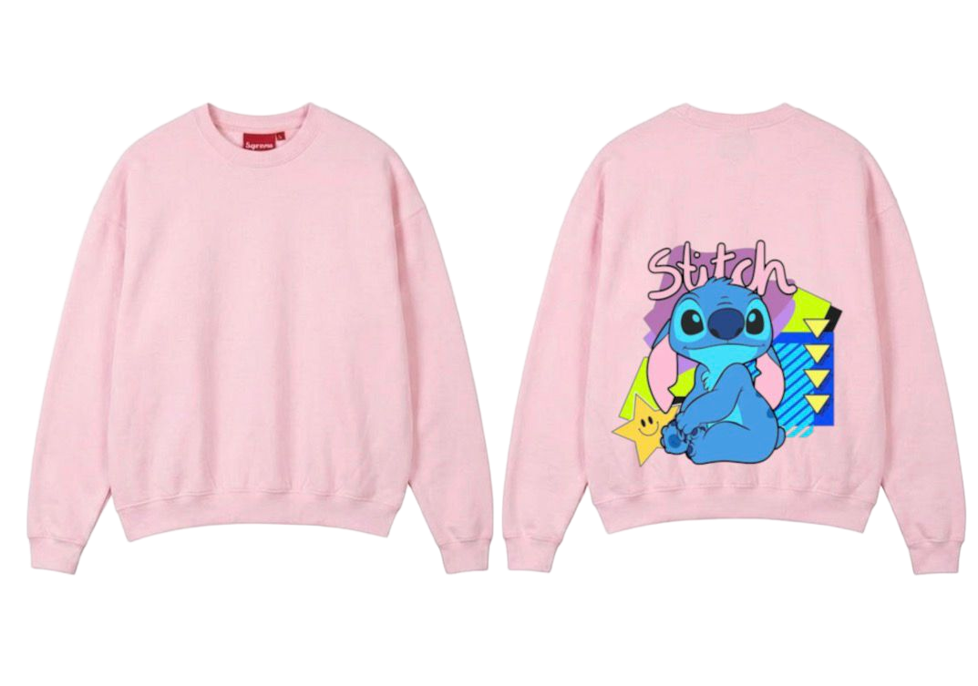 Cartoon Print Premium Fleece Sweater