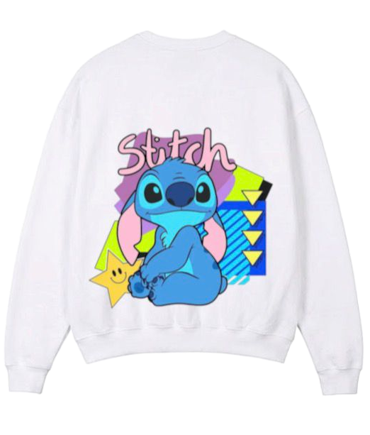 Cartoon Print Premium Fleece Sweater