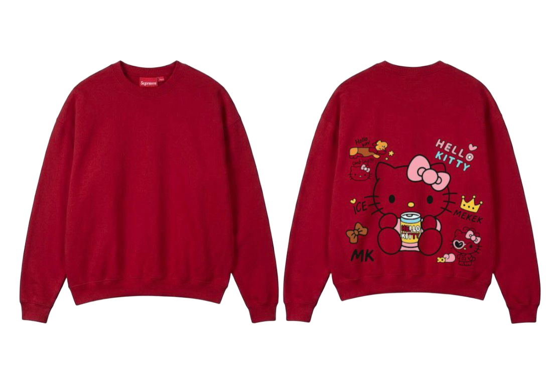 Cartoon Theme Print Premium Fleece Sweater